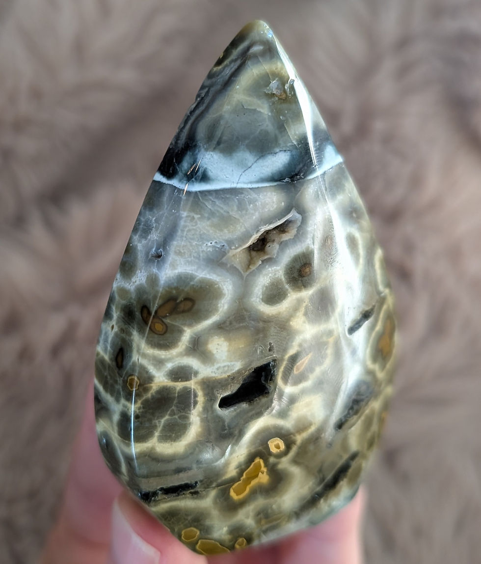 Thumbnail: Ocean Jasper Freeform Teardrop