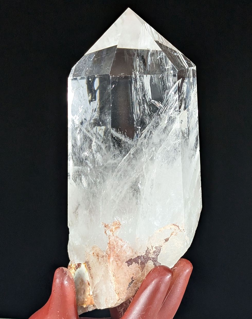 Clear Quartz Tower Raw Polished Point