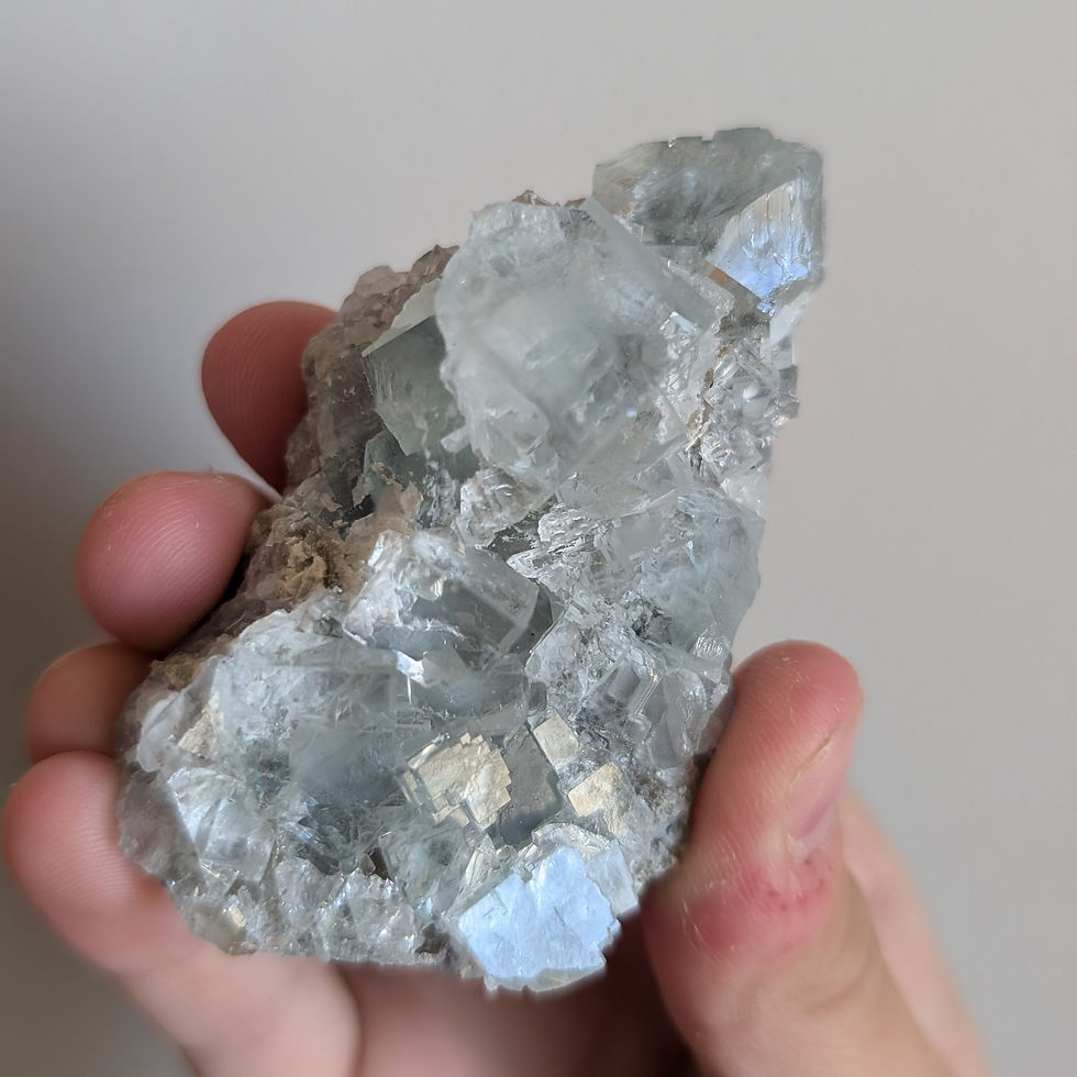 Thumbnail: Fluorite Cluster Aqua Green