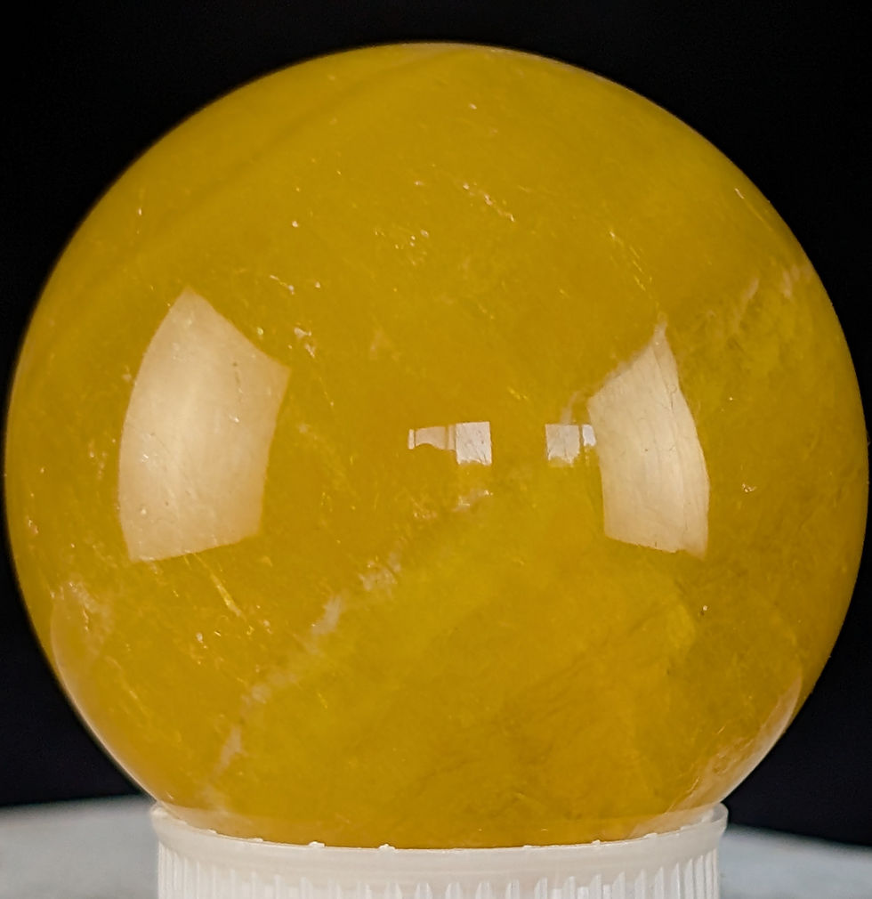 Thumbnail: Yellow Fluorite Sphere