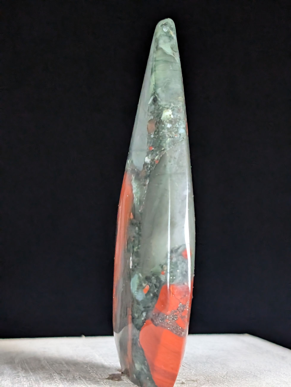 Thumbnail: Bloodstone Freeform Teardrop