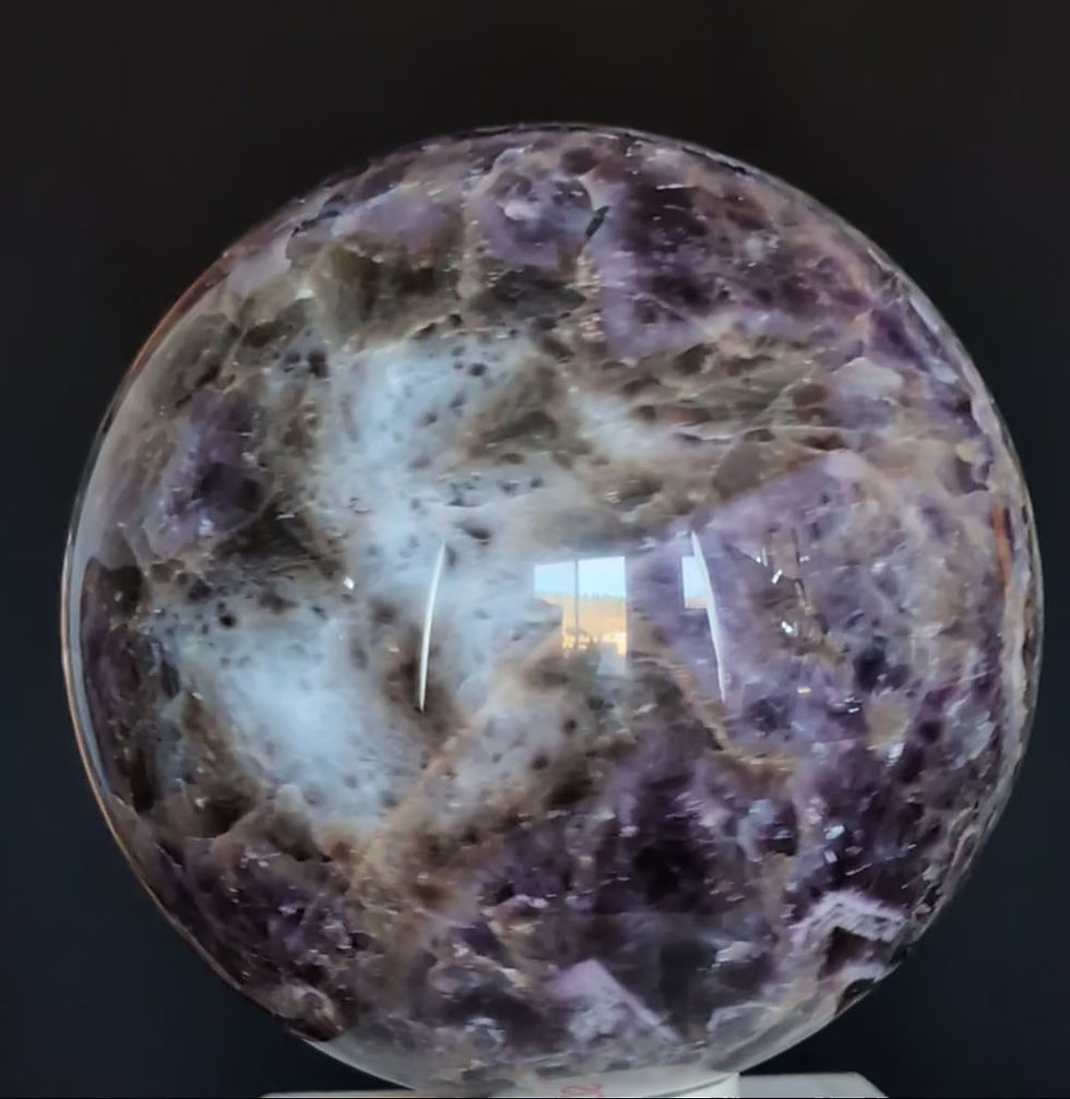 Thumbnail: Chevron Amethyst Sphere