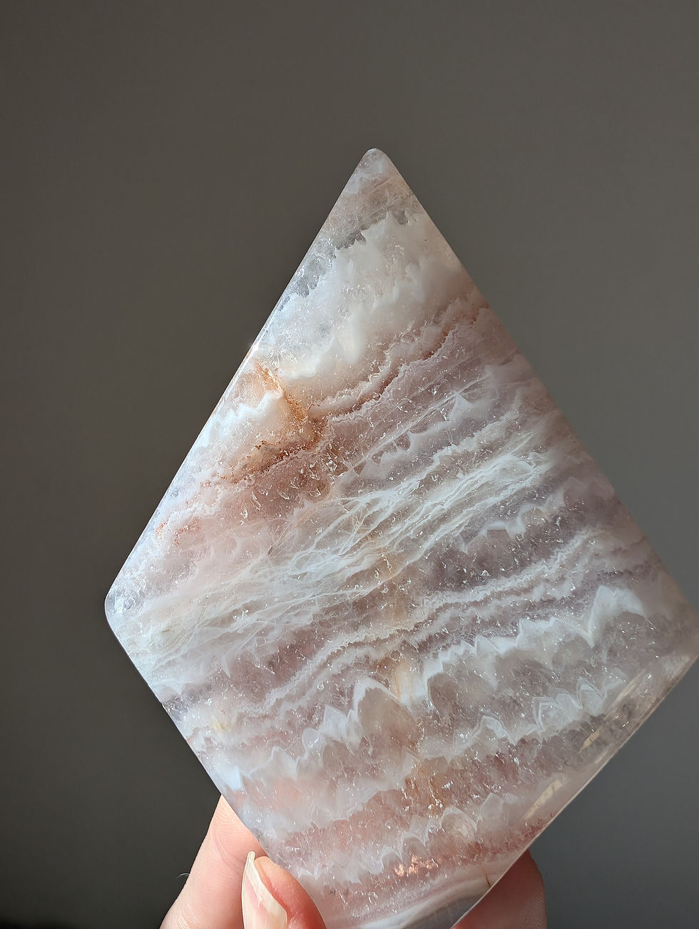 Thumbnail: Amethyst Agate Carving Rhombus