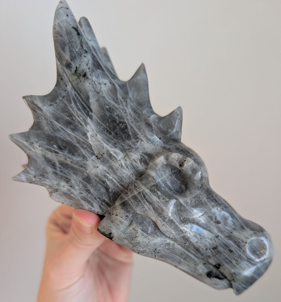 Thumbnail: Purple Labradorite Dragon Head Skull