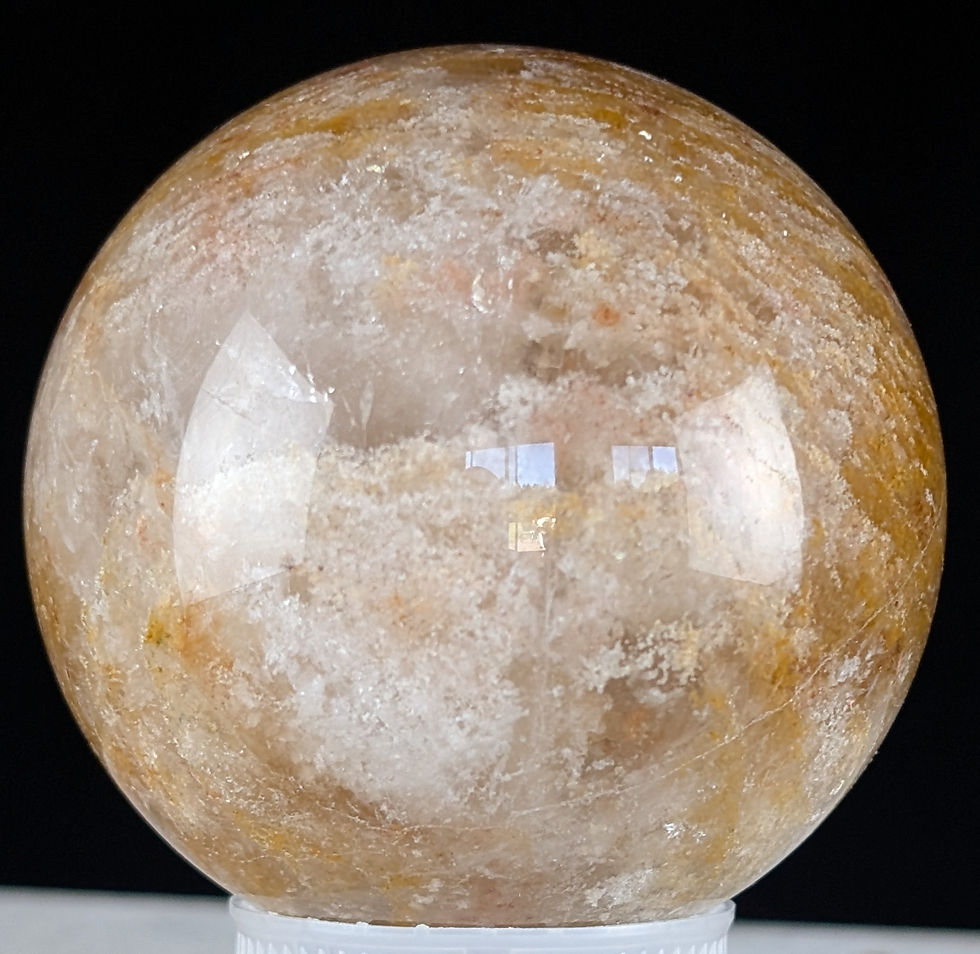 Thumbnail: Thousand Layer Quartz Lodolite Sphere