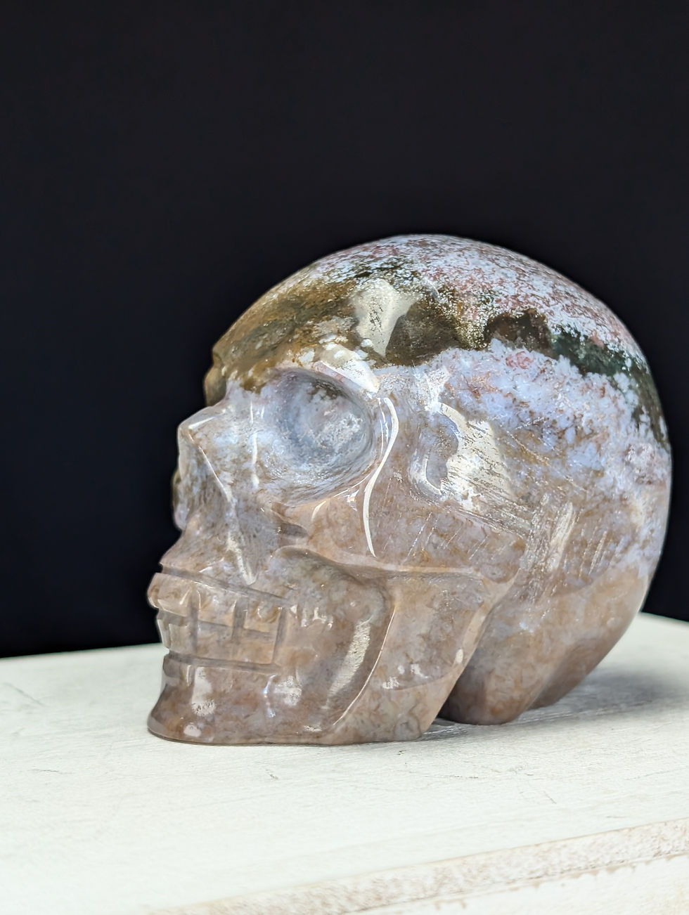 Thumbnail: Ocean Jasper Skull Carving