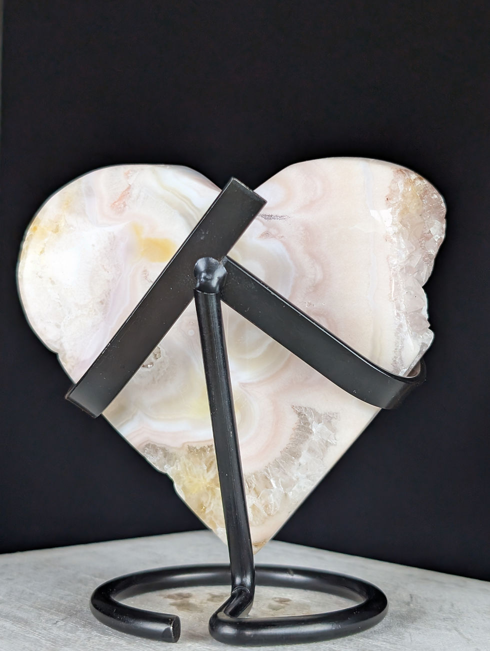 Thumbnail: Pink Amethyst Heart Carving