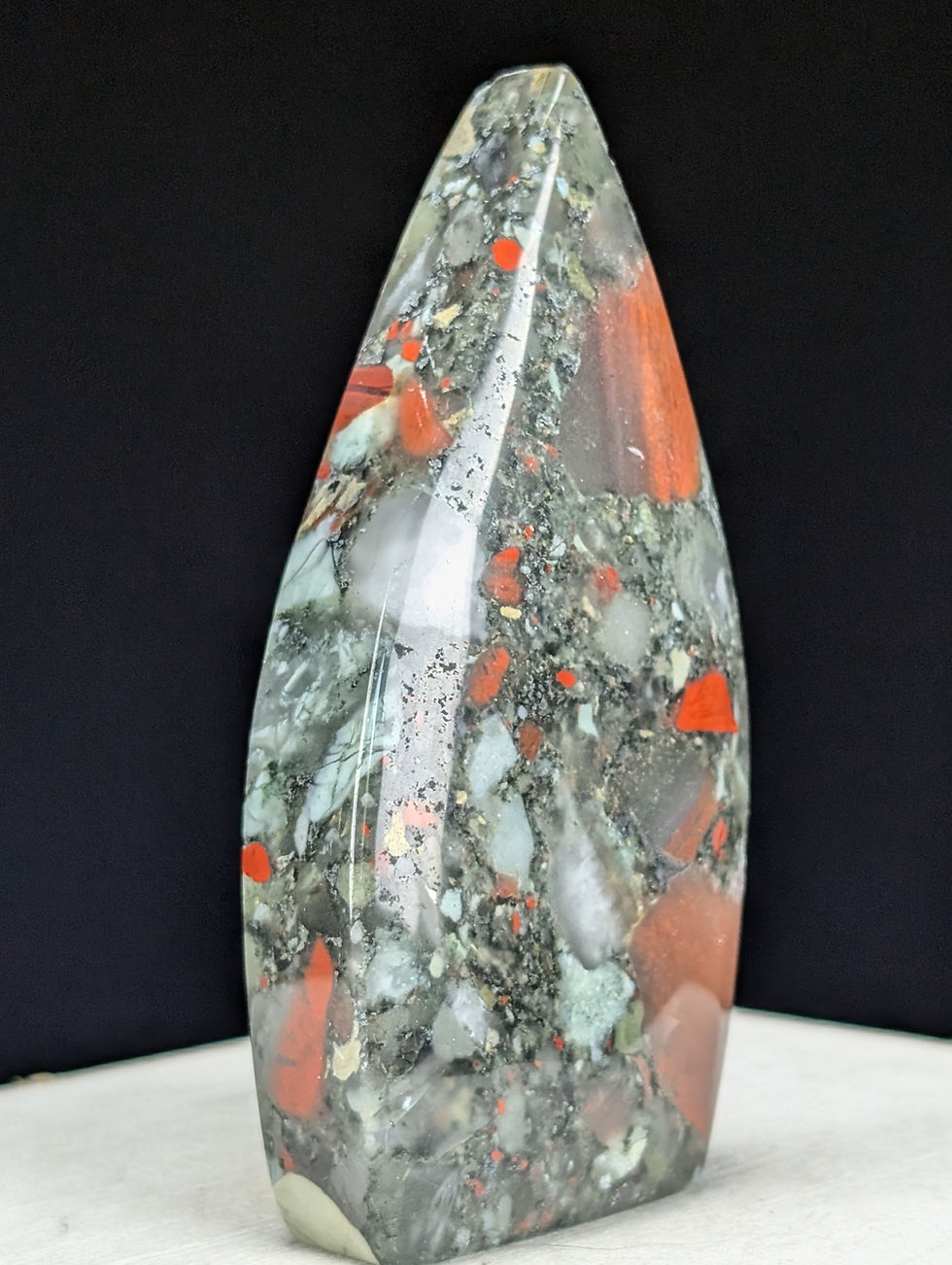 Thumbnail: Bloodstone Freeform Teardrop