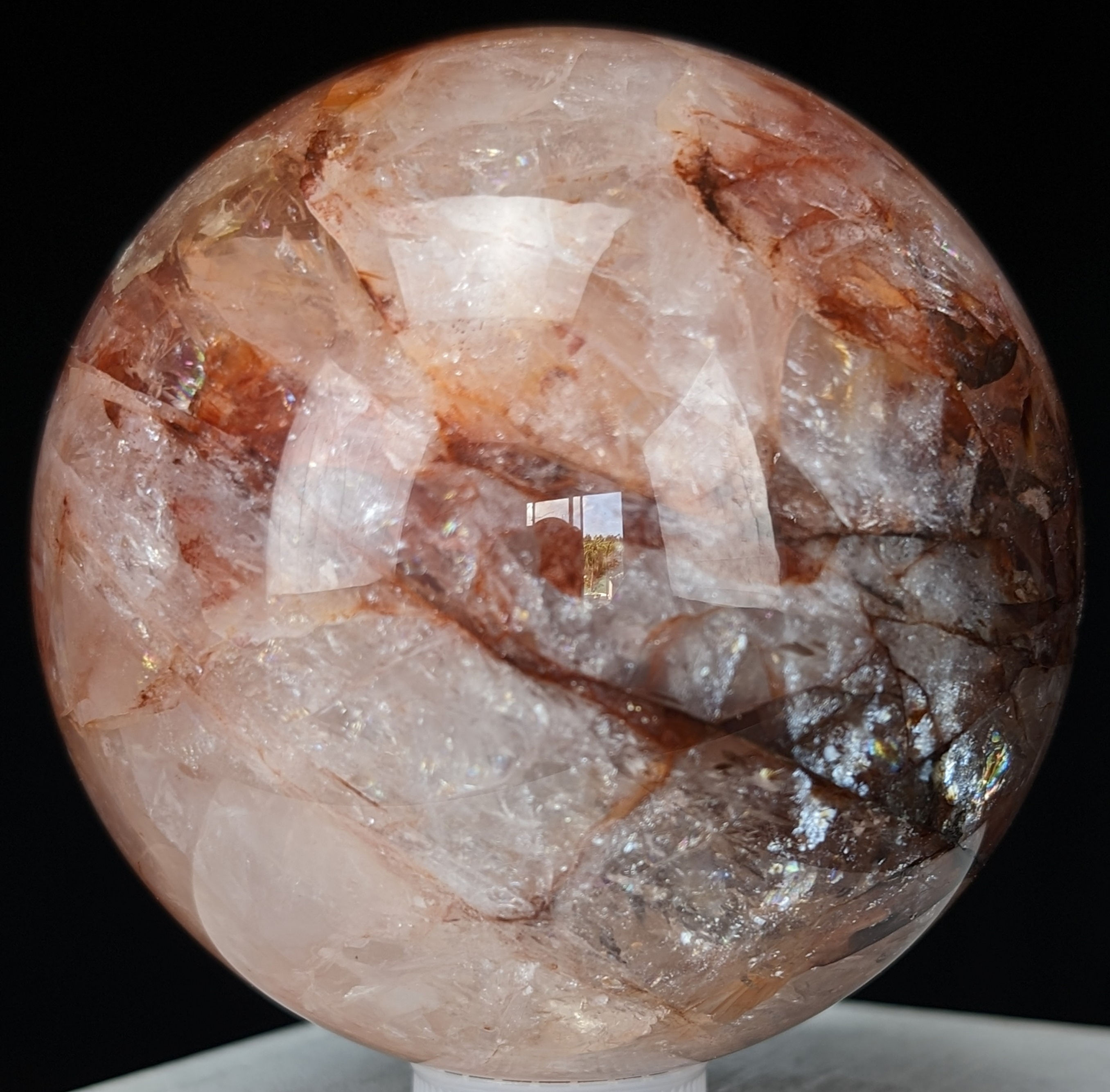 Fire Quartz Sphere