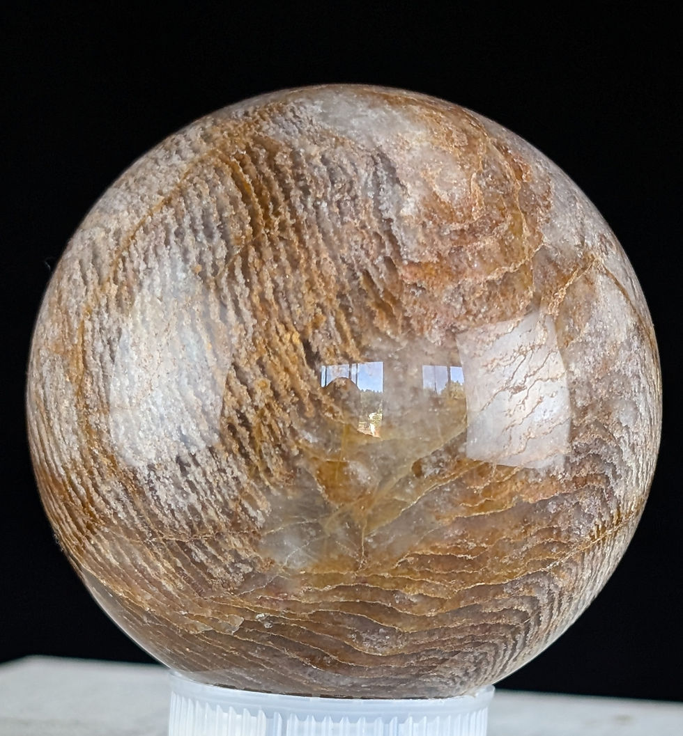 Thumbnail: Thousand Layer Quartz Lodolite Sphere