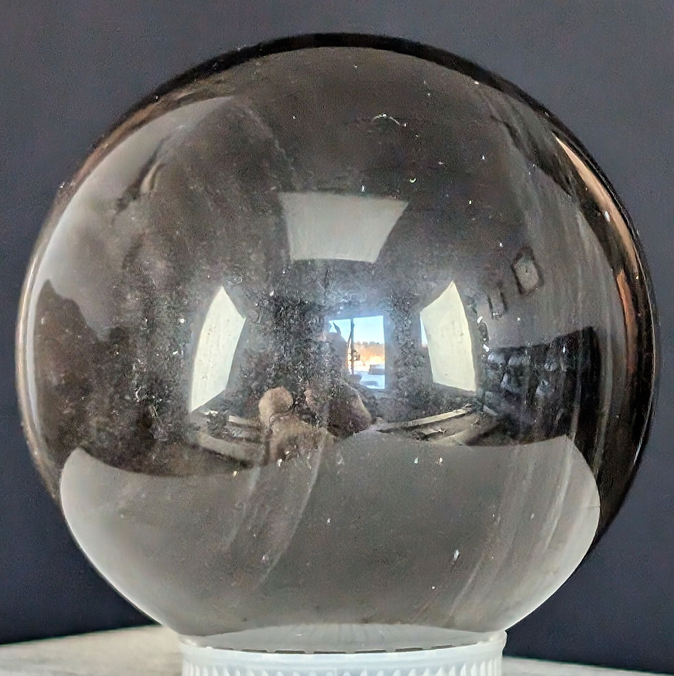 Thumbnail: Obsidian Sphere Silver Sheen