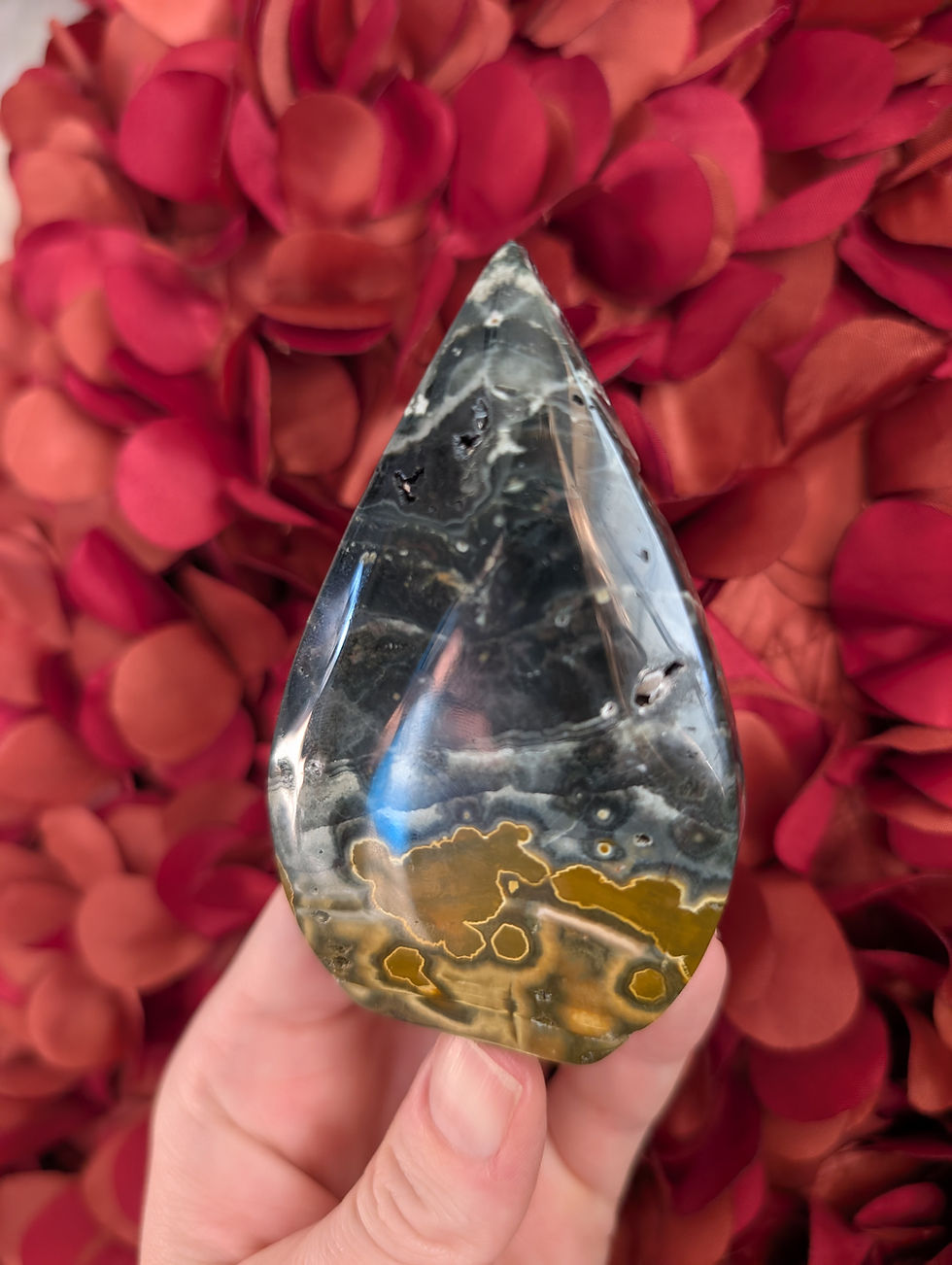 Thumbnail: Ocean Jasper Freeform Teardrop