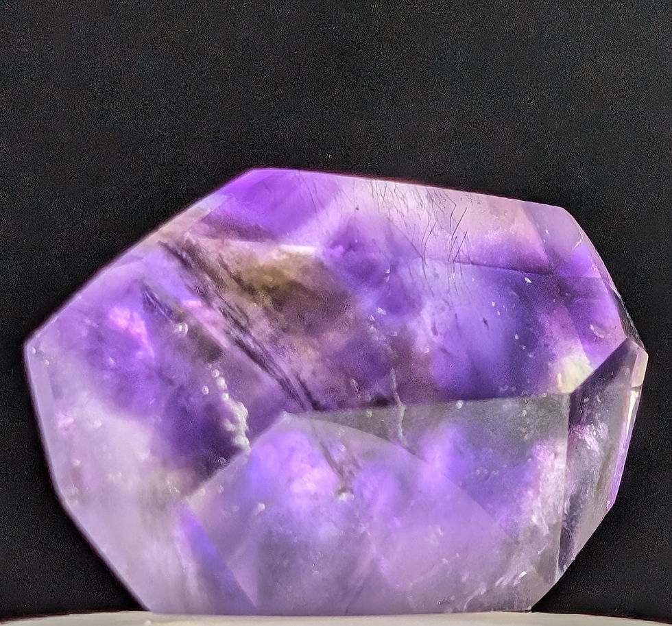 Thumbnail: Purple Amethyst Freeform Smokey Phantom Rutile
