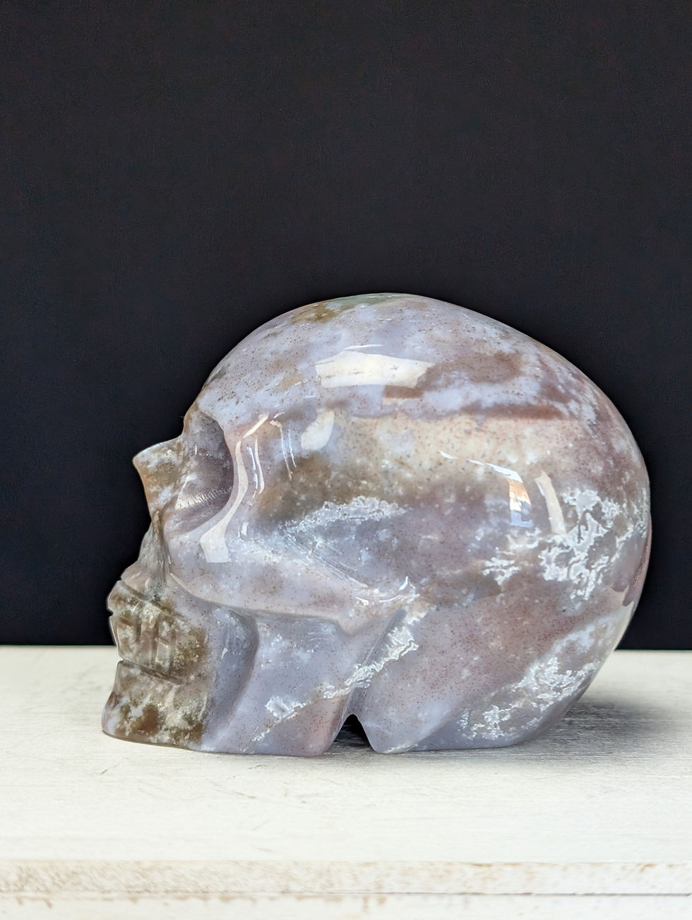 Thumbnail: Ocean Jasper Skull Carving