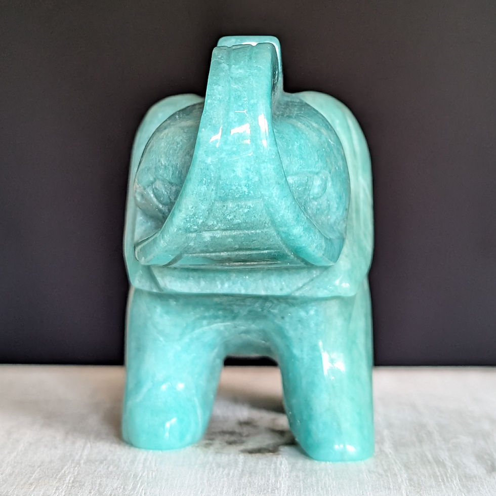 Thumbnail: Amazonite Elephant Carving