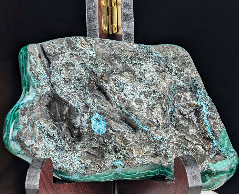 Thumbnail: Chrysocolla Malachite Raw Slab
