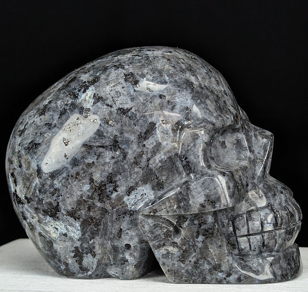 Thumbnail: Larvikite Skull Carving