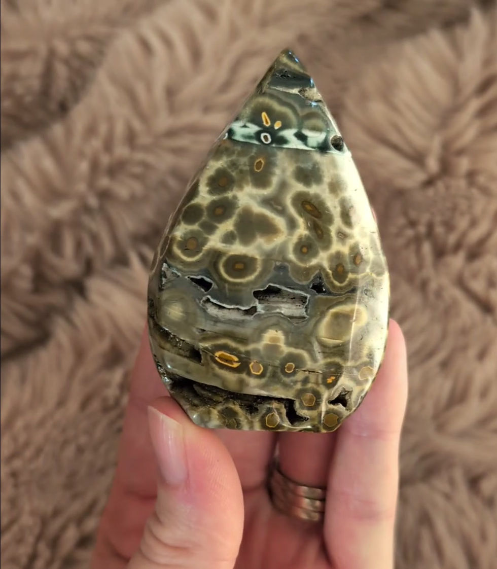 Thumbnail: Ocean Jasper Freeform Teardrop