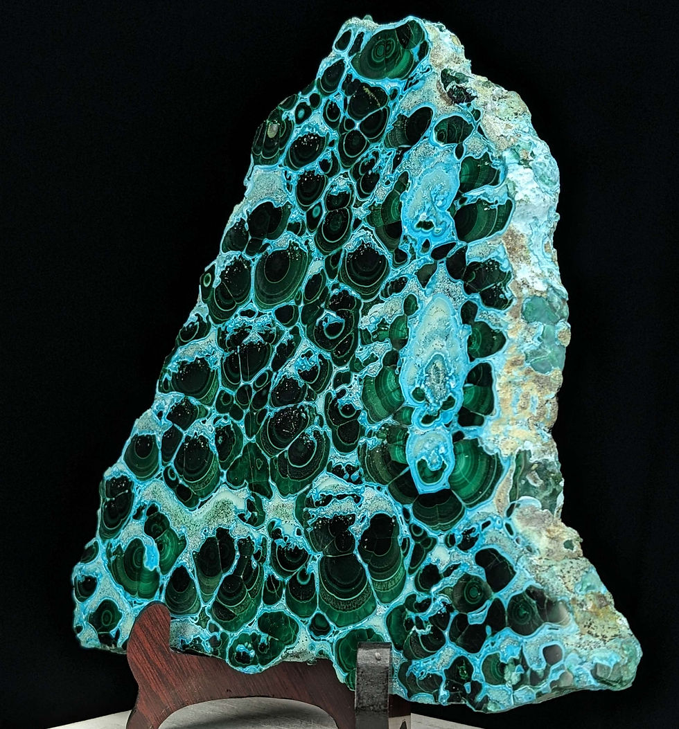 Thumbnail: Malachite Slab   Chrysocolla