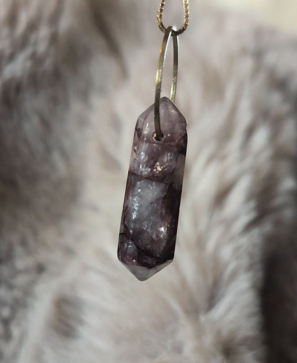 Thumbnail: Fire Quartz Necklace 22" Pendant