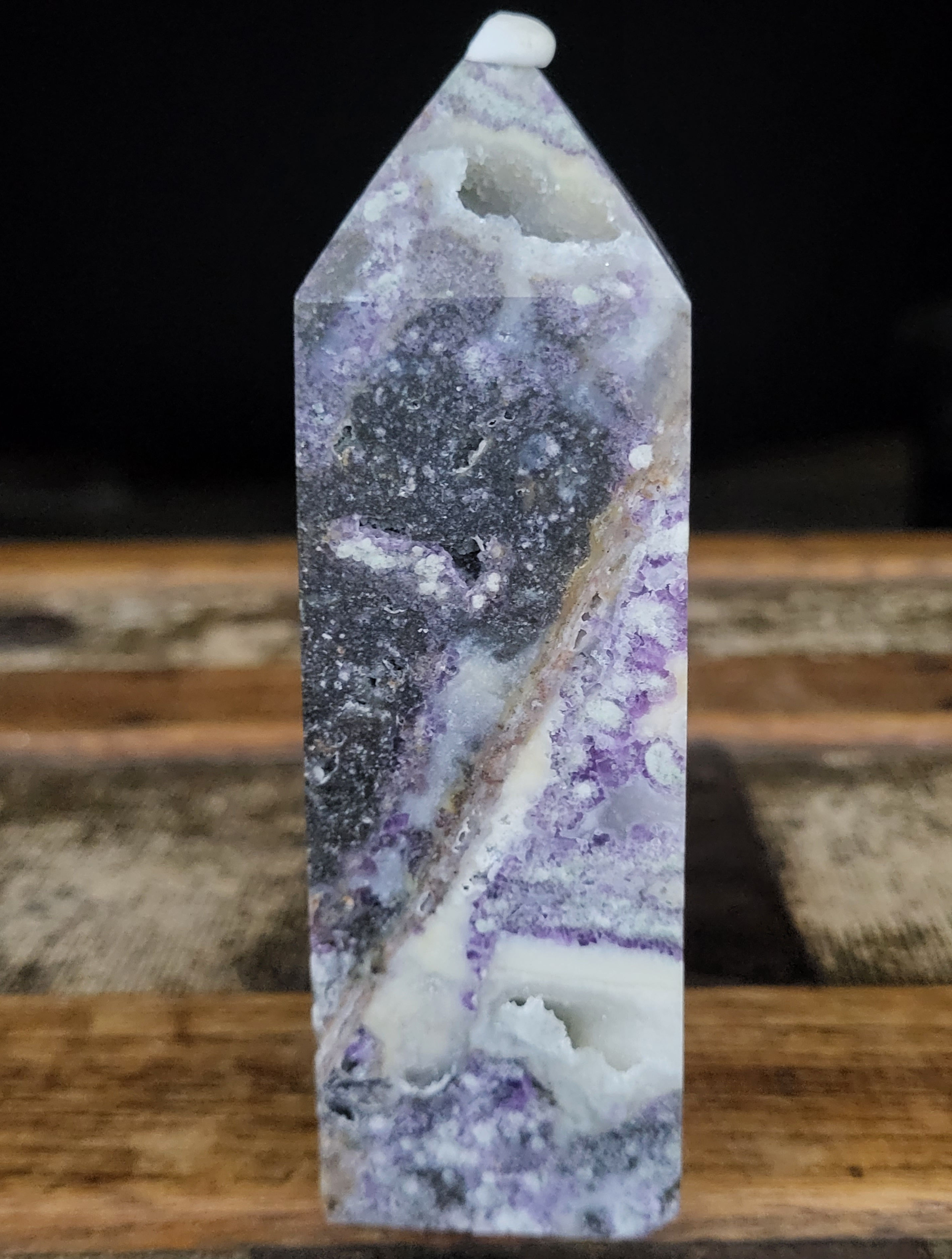 Purple Sphalerite Tower