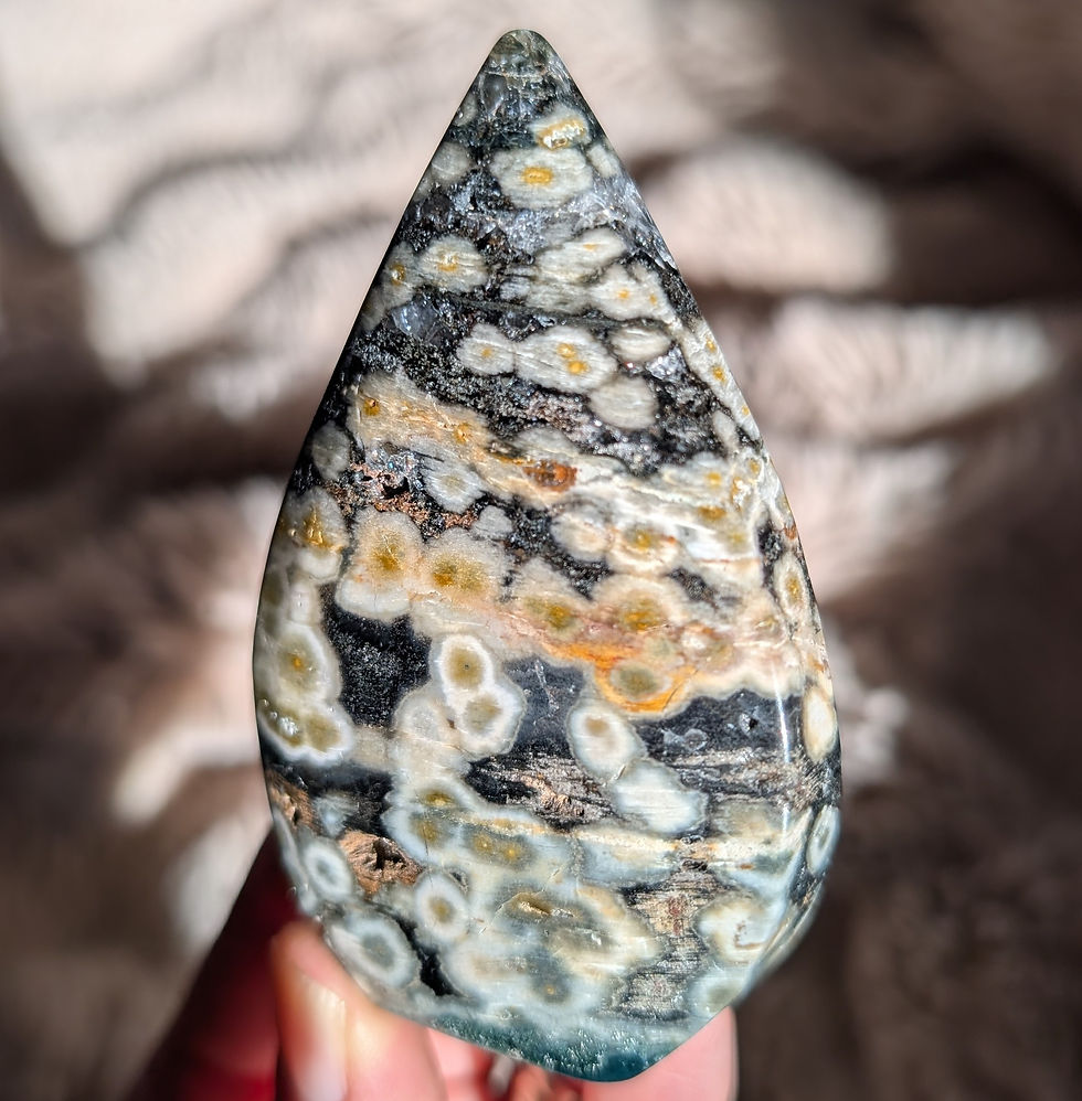 Thumbnail: Ocean Jasper Freeform Teardrop