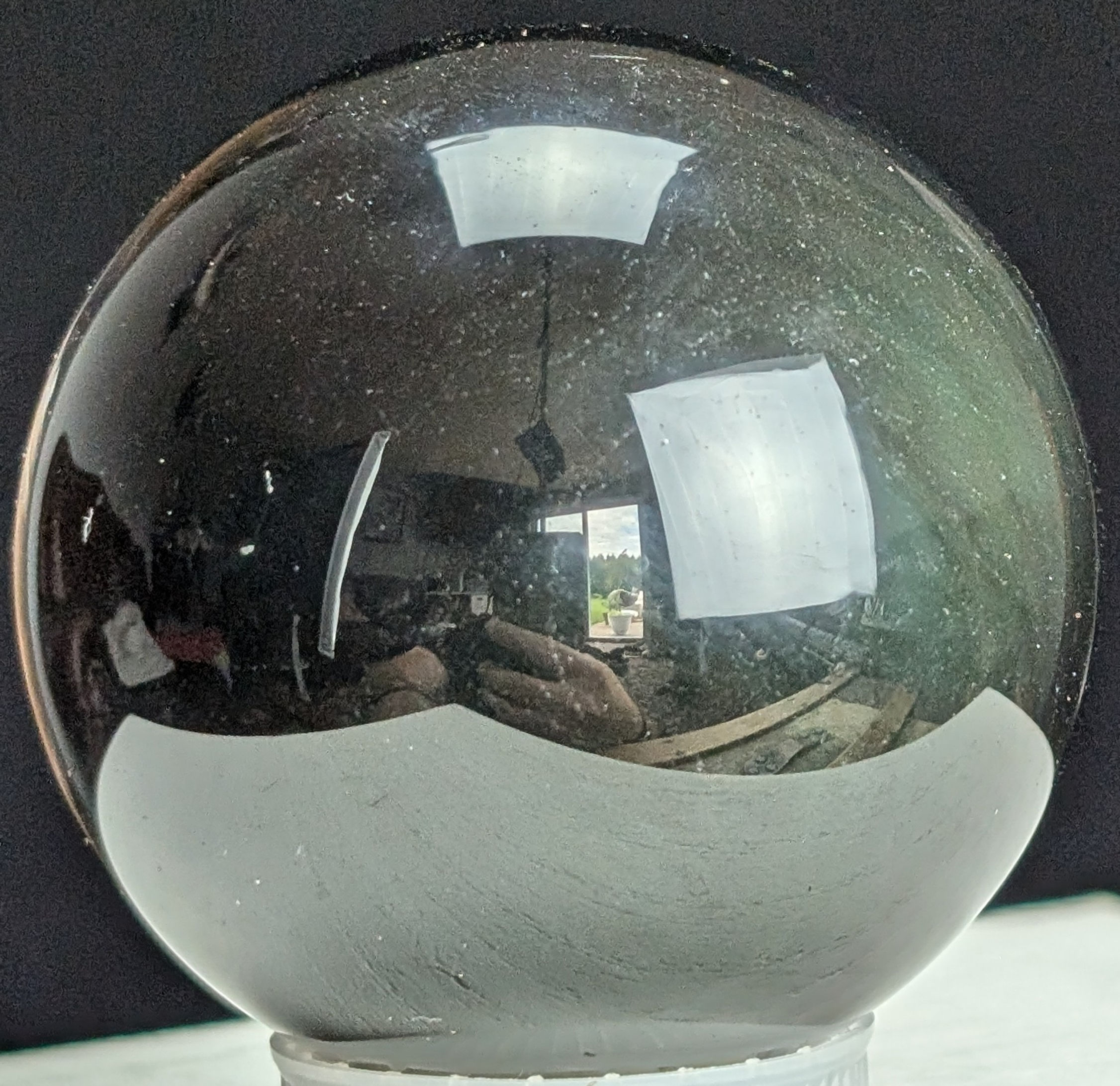 Rainbow Obsidian Sphere