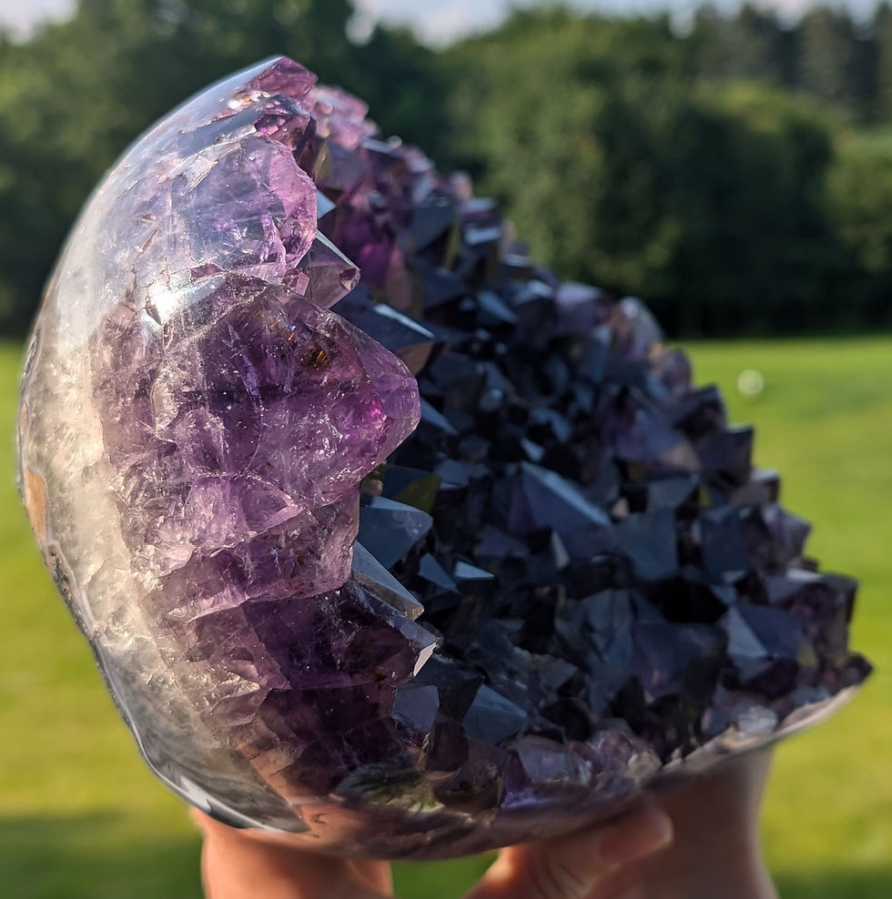 Thumbnail: Amethyst Heart Geode Geode