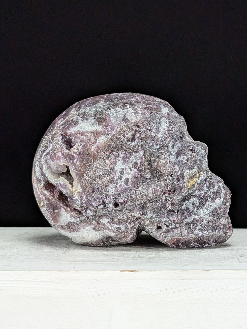 Thumbnail: Purple Sphalerite Skull Carving