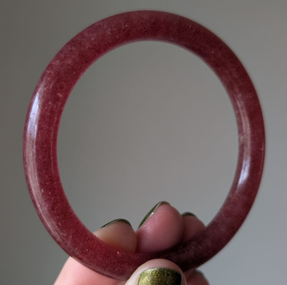 Thumbnail: Strawberry Quartz Bracelet Size 7.222