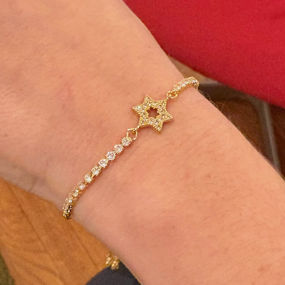 Thumbnail: Pavé Adjustable David Bracelet