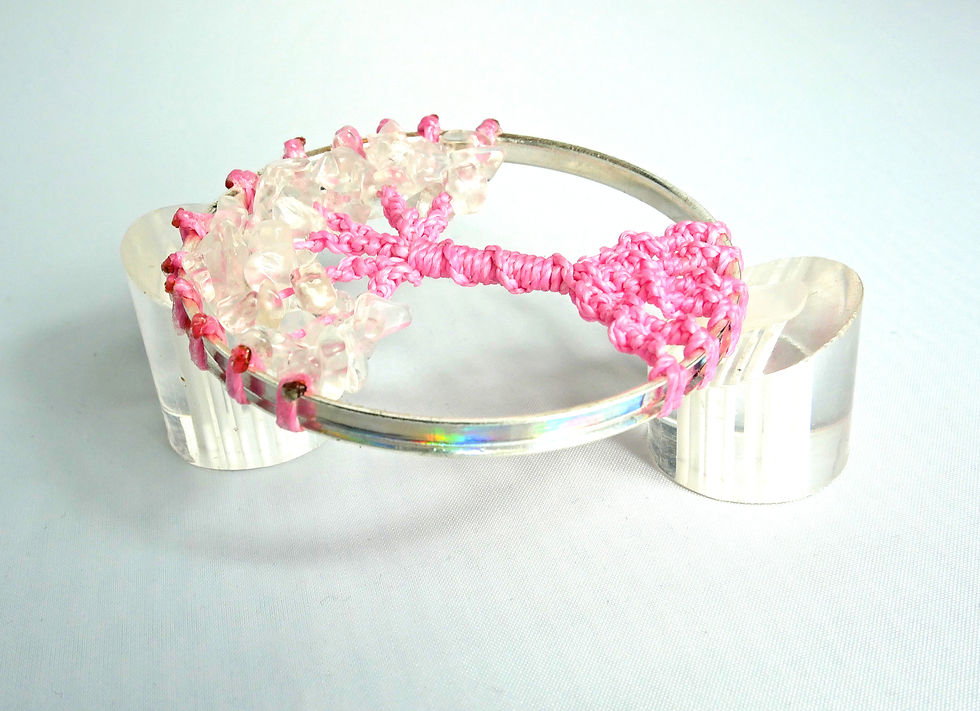 Collier Holographique Arbre de Vie Cristal de Roche