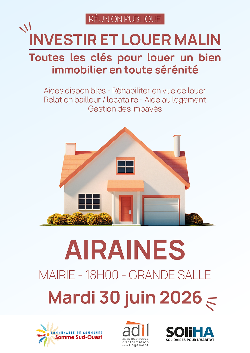 Propriétaires bailleurs : une réunion pour tout savoir