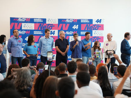 “O sentimento é de mudança e esperança”, diz Ana Paula Matos em convenção que oficializa candidatura de ACM Neto ao governo