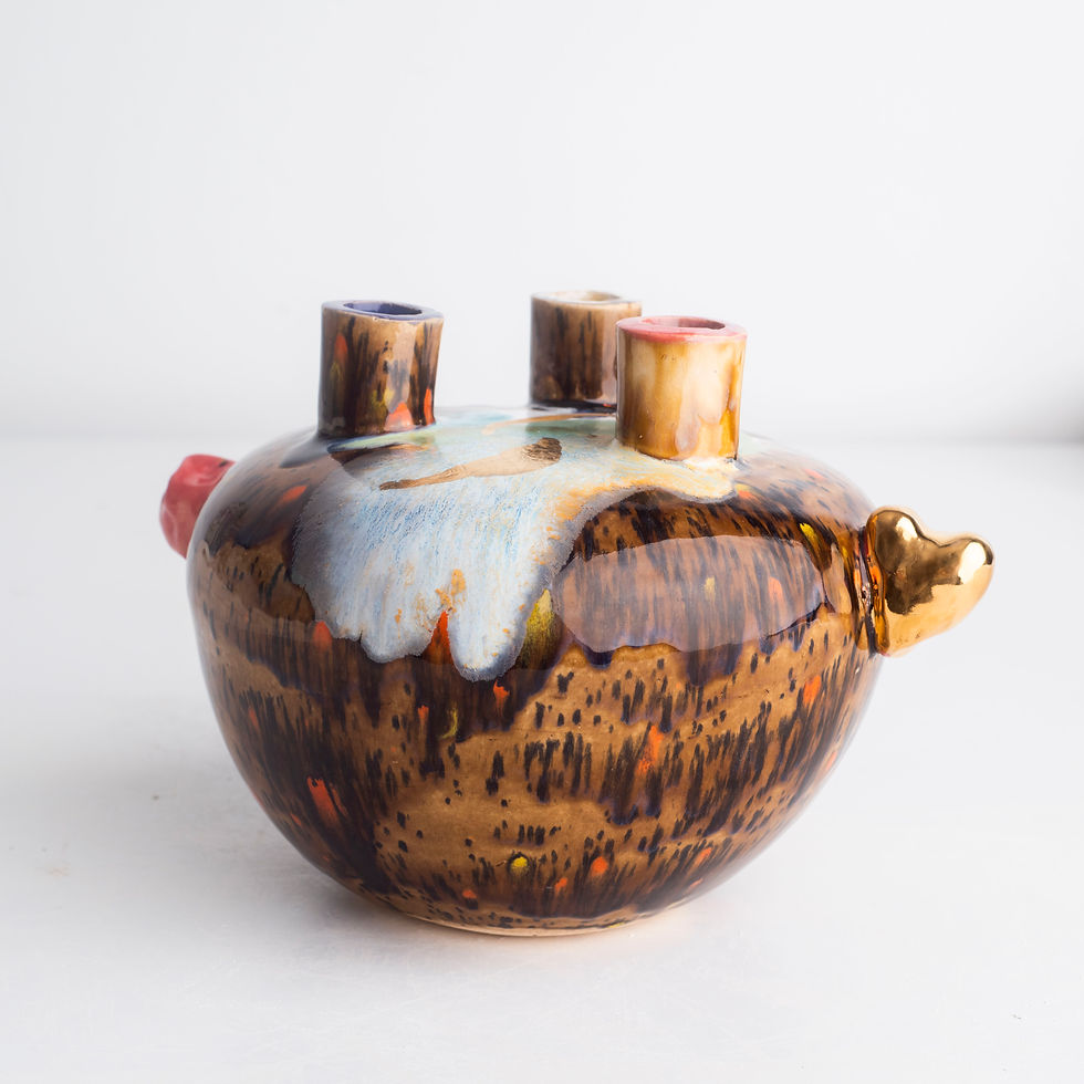 Thumbnail: kandelaar ca 25 cm doorsnede