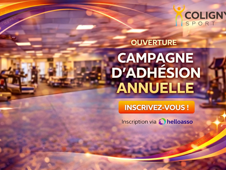 Rejoignez la Nouvelle Aventure Sportive avec COLIGNY SPORT !