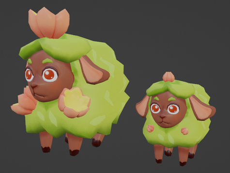 Bush Sheep and her little self