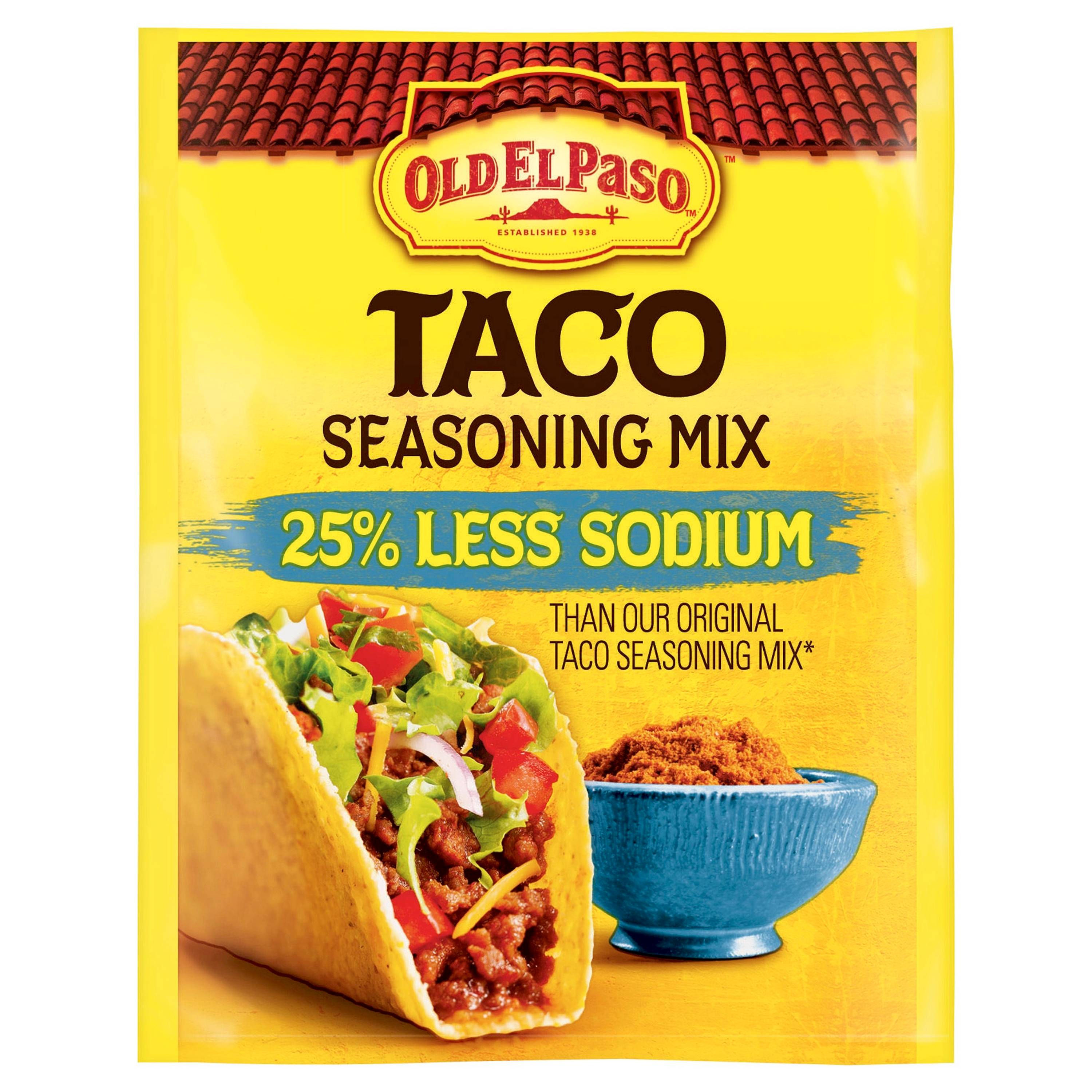 1 oz Old El Paso Taco Seasoning (15 cal/serving)