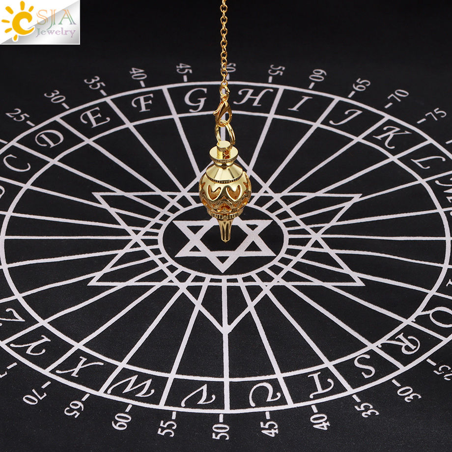 Thumbnail: Copper Pendant Metal Pendulum for Dowsing Divination Scrying Meditation Chi Bala