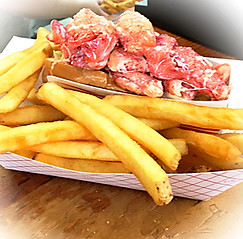 Fresh lobster roll on a toasted bun served at Dipsy Doodle Dairy Bar.