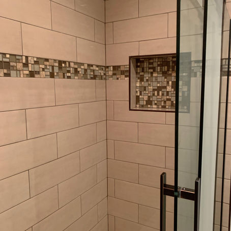New Tile Shower, Cassopolis, Michigan