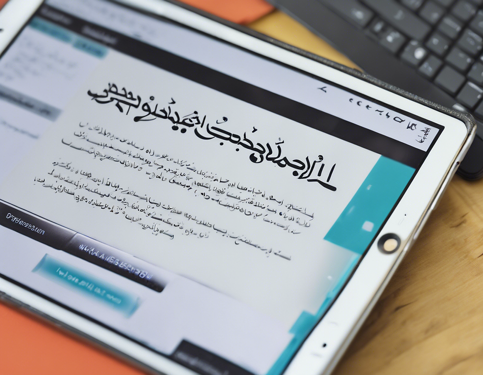 تصميم موقع للتدريب الإلكتروني باللغة العربية