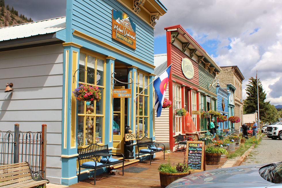 Main Street of the old town of Lake City Colorado