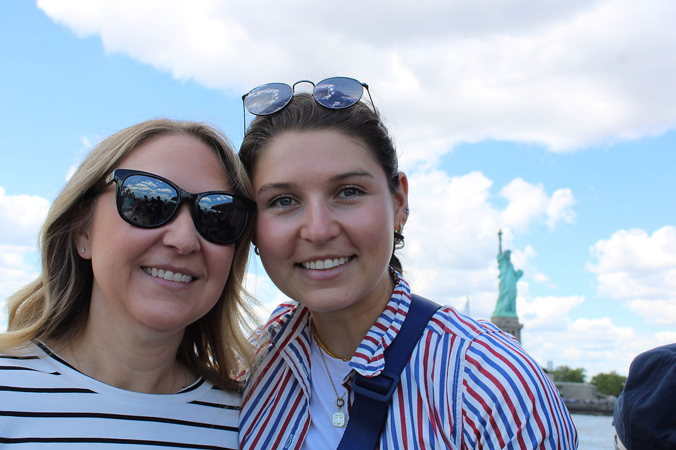 My daughters (I'm taking the picture) on the Circle Line tour around Manhattan Island