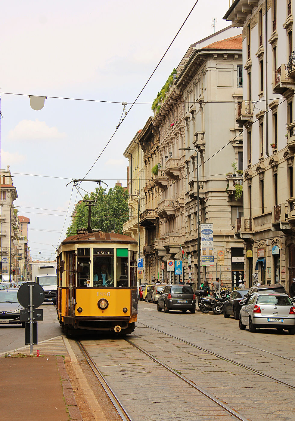 Streetcar in Milan Italy