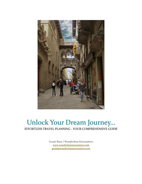 Cover of Unlock Your Dream Journey eBook and Travel Guide