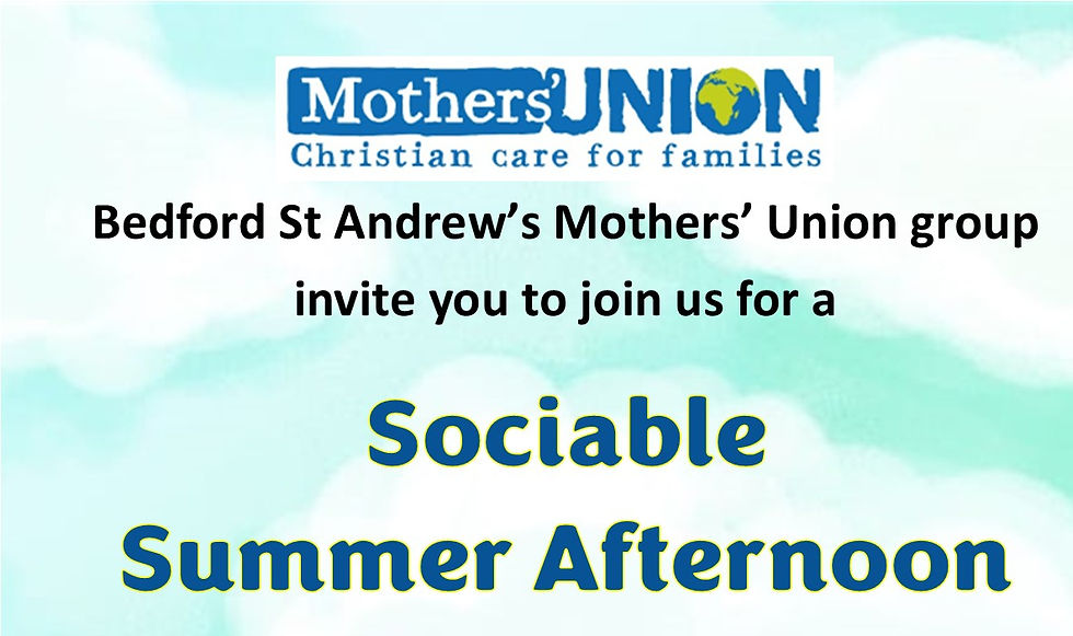Mothers’ Union Sociable Summer Afternoon