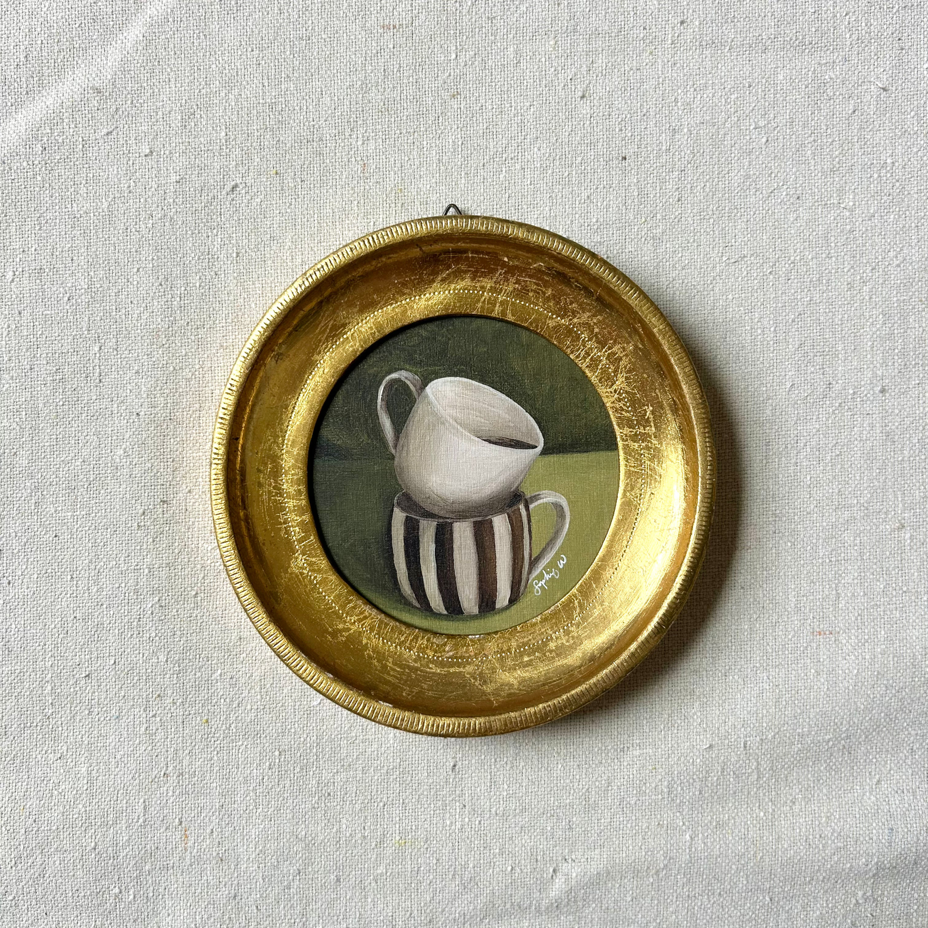 “Sip & Stack” Framed Print