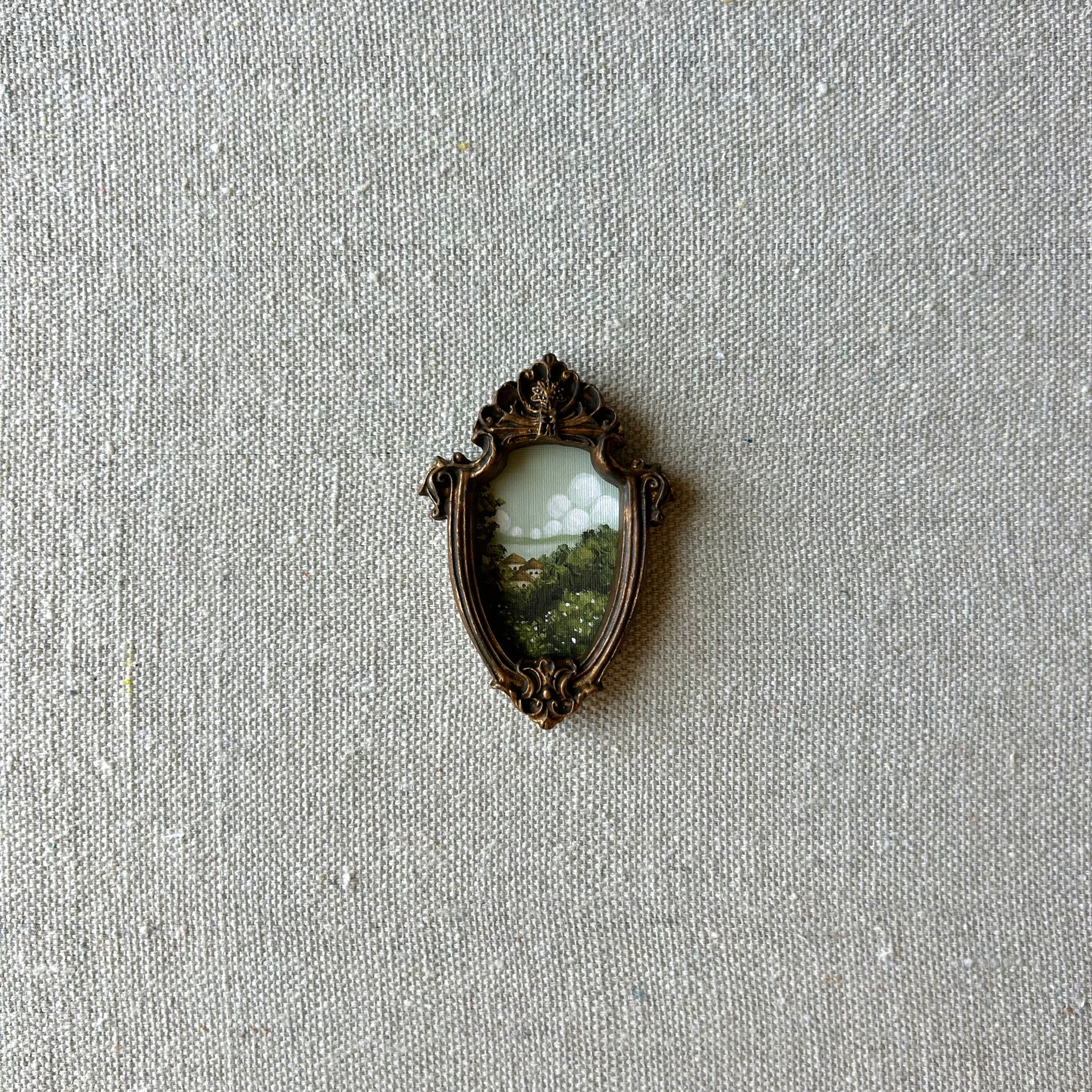 Mini Gallery Magnet, “Village with a View”