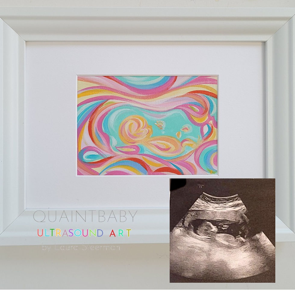 Thumbnail: Framed Painting with Mount &  Glass/Perspex